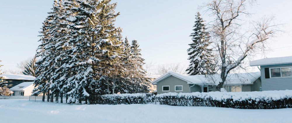Home covered in snow during a winter in Pittsburgh