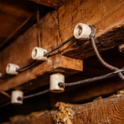 Wiring in the walls of a Pittsburgh area home