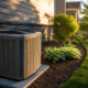 Air conditioner during inspection of a Pittsburgh home